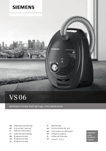 Manual Siemens VS06A212 Vacuum Cleaner