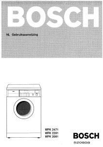 Handleiding Bosch WFK2001 Wasmachine