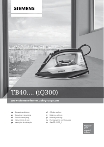 Manual Siemens TB402820 Iron