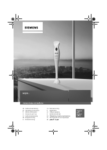 Bruksanvisning Siemens MQ5B150N Stavmikser