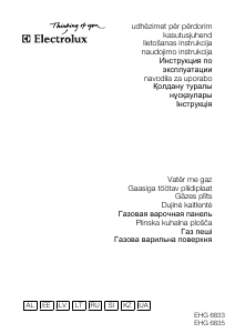 Руководство Electrolux EHG6835X Варочная поверхность