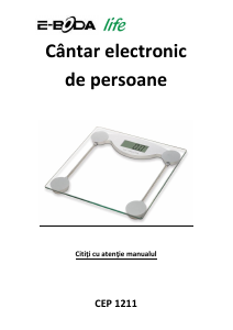 Manual E-Boda CEP 1211 Cântar