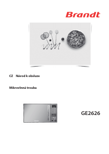 Manuál Brandt GE2626B Mikrovlnná trouba