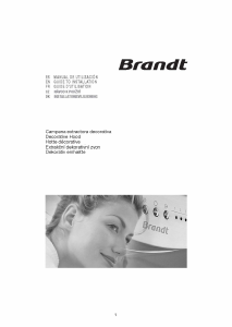 Manual de uso Brandt AD1519X Campana extractora