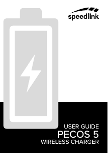 Brugsanvisning Speedlink SL-690400-BK Trådløs oplader