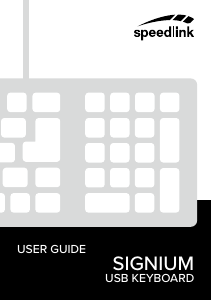 Bruksanvisning Speedlink SL-6412-BK Tastatur