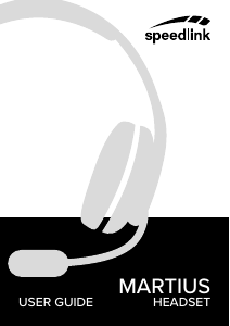 Priročnik Speedlink SL-860001-BK Slušalke z mikrofonom