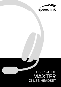 Használati útmutató Speedlink SL-860003-BK Mikrofonos fejhallgató
