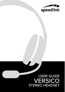 Manual de uso Speedlink SL-870001-BKGY-01 Headset