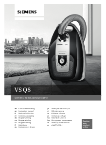 Manual Siemens VSQ8SEN66A Vacuum Cleaner