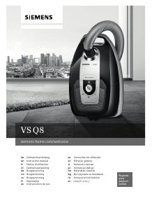 Manual Siemens VSQ8SENM1 Vacuum Cleaner