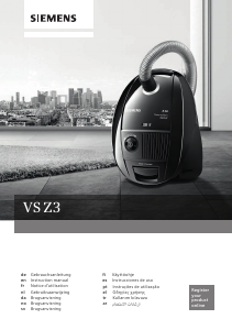 Manual Siemens VSZ3B212 Vacuum Cleaner