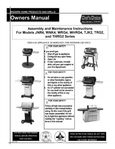 Manual MHP THRG2 Barbecue