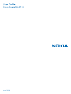 Manual Nokia DT-903 Wireless Charger