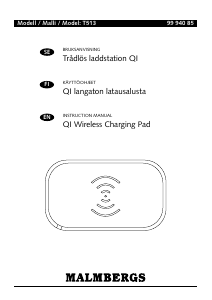 Käyttöohje Malmbergs 99 940 85 Langaton laturi