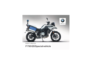 Handleiding BMW F 750 GS Special Vehicle (2018) Motor