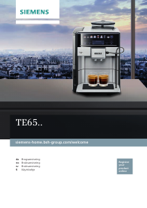 Bruksanvisning Siemens TE653318RW Espressomaskin