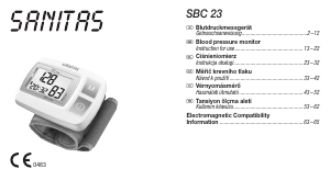 Manual Sanitas SBC 23 Blood Pressure Monitor