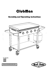 Manual BeefEater Clubman Barbecue