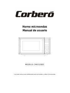 Manual de uso Corberó CMICG25DC Microondas