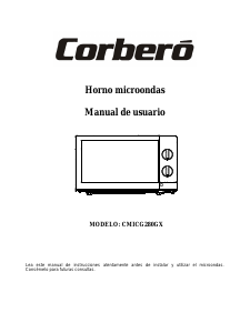 Manual de uso Corberó CMICG280GX Microondas