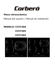 Manual de uso Corberó CCVY365 Placa