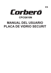 Manual de uso Corberó CPCG610N Placa