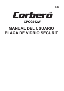 Manual de uso Corberó CPCG612W Placa