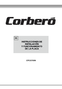 Manual de uso Corberó CPCG705N Placa