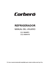 Manual de uso Corberó CCL1856NFX Refrigerador