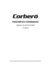 Manual de uso Corberó CC1800W Frigorífico combinado