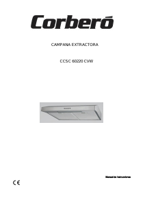 Manual de uso Corberó CCSC 60220 CVW Campana extractora