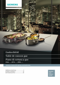 Mode d’emploi Siemens EP6A2HB20 Table de cuisson