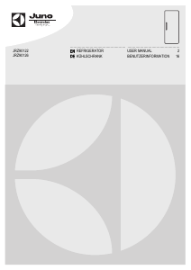 Bedienungsanleitung Juno-Electrolux JRZ90122 Kühlschrank