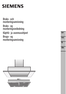 Bruksanvisning Siemens LB55564SD Köksfläkt