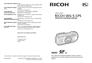 Instrukcja Ricoh WG-5 GPS Aparat cyfrowy