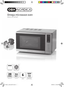 Manual OBH Nordica 7525 Omega Microwave