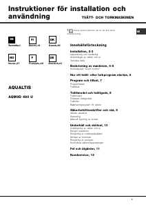 Brugsanvisning Hotpoint AQM9D 490 U Aqualtis Vaske-tørremaskine