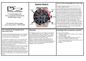 Handleiding Daniel Steiger Hybrid Horloge