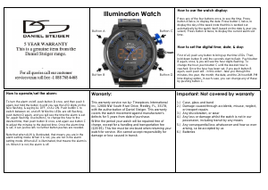 Manual Daniel Steiger Illumination Watch