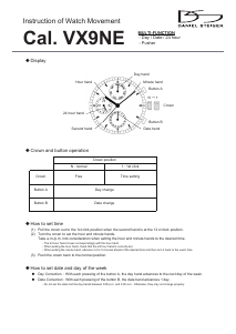 Handleiding Daniel Steiger Invincible Horloge