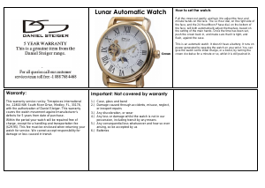 Manual Daniel Steiger Lunar Watch