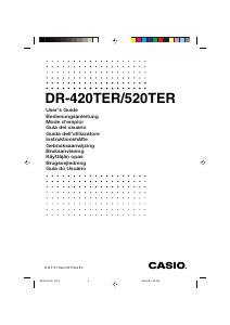 sælge Håndværker God følelse Brugsanvisning Casio DR-420TER Printe regnemaskine
