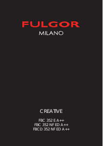 Manuale Fulgor FBCD 352 NF ED Frigorifero-congelatore