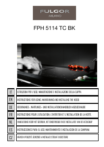 Handleiding Fulgor FPH 5114 TC BK Afzuigkap