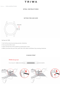 Handleiding Triwa Spira Horloge