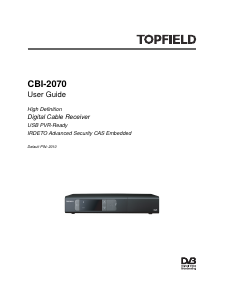 Manual Topfield CBI-2070 Digital Receiver