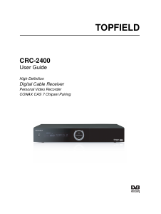 Manual Topfield CRC-2400 Digital Receiver