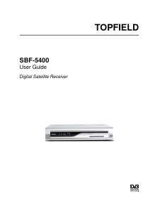 Handleiding Topfield SBF-5400 Digitale ontvanger