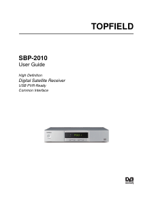 Manual Topfield SBP-2010 Digital Receiver